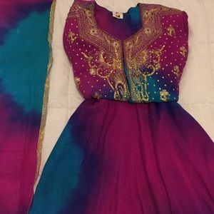 Vintage Indian Sari Palace Lengha Choli